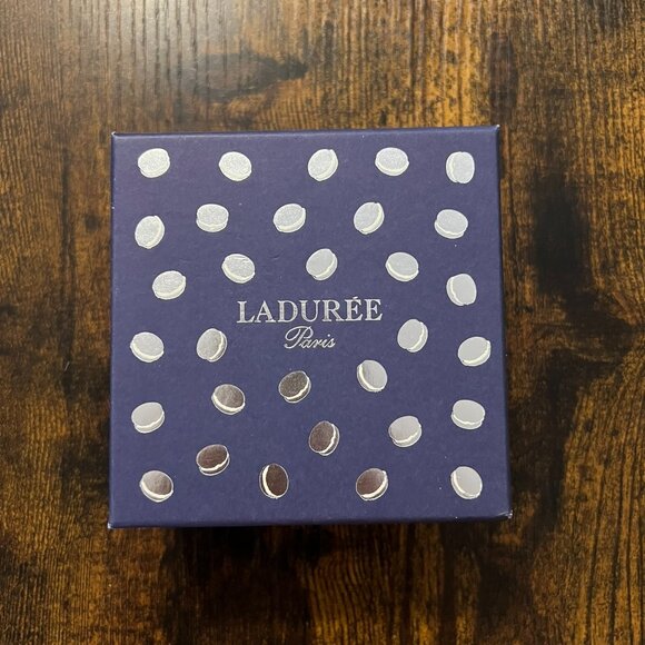 Laduree Box Paris, France 2015 4” X 4” X 2" Dark Blue (Rare) - Picture 1 of 6